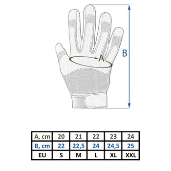 Рукавиці тактичні MIL-TEC Army Олива S
