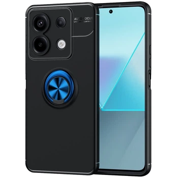 Чохол TPU RIng для Xiaomi Redmi Note 13 протиударний бампер з кільцем Black-Blue