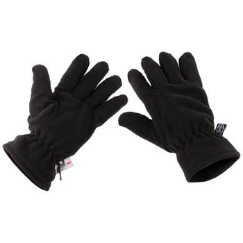 Перчатки флисовые MFH Fleece Thinsulate Черные XL