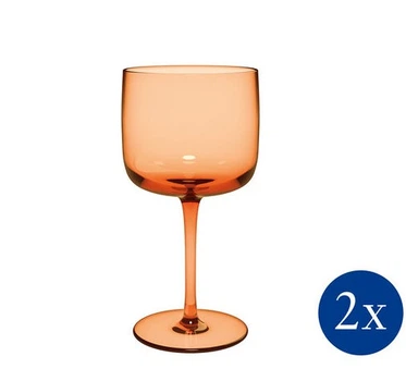 Набір із 2 бокалів для вина 270 мл Villeroy & Boch Like Glass Apricot помаранчевий.