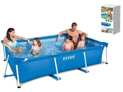 Басейн каркасний Intex 28270 NP (58983) прямокутний 1662 л 220 * 150 * 60 см в коробці 78.4 см × 32.5 см × 25.4 см