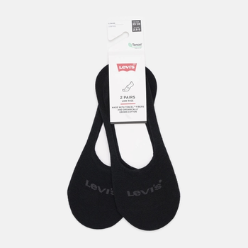 Набір чоловічих слідів 3 пари Levi's Low Rise Tencel Org Co 2P 7012246770010 39-42 Чорний (8720245507578)