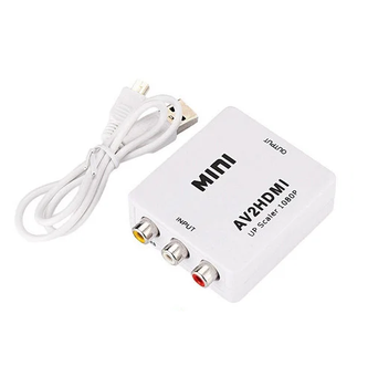 AV RCA - HDMI конвертер видео аудио FullHD 1080p белый