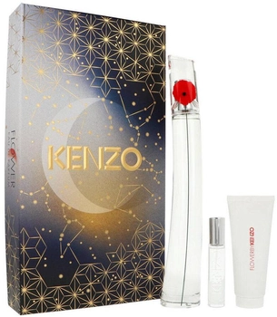 Zestaw prezentowy damski Kenzo Flower By Kenzo Woda perfumowana 100 ml + Balsam do ciała 75 ml + Woda perfumowana 10 ml (3274872464056)