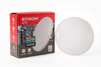 Світильник світлодіодний накладний ETRON UFO 1-EIP-902 10W 5000 К ІР40