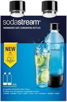 Набор бутылок для сифона Sodastream PET Twin pack Black (3000242)