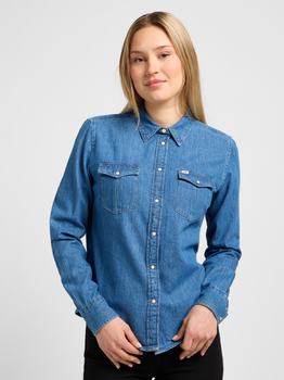 Сорочка джинсова жіноча Lee 112320215 XS Синя (5401018886061)