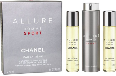 Zestaw męski Chanel Allure Homme Sport Eau Extreme 3x20 ml (3145891235005)