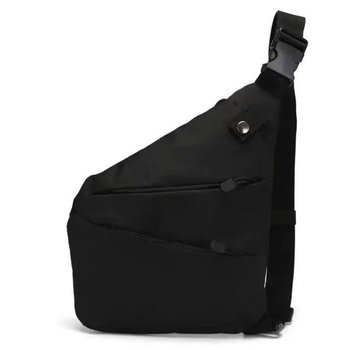 Нагрудна сумка Oxford 800D / Зручний рюкзак-слінг чорний