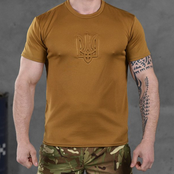 Потовідвідна чоловіча футболка Punishment з принтом "Герб" койот розмір 2XL