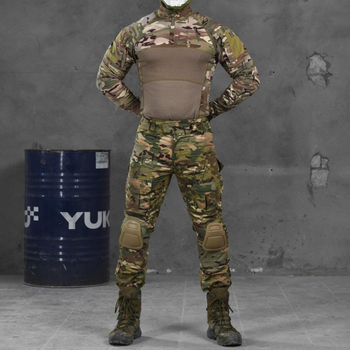 Мужской костюм G2 Combat рип-стоп убакс + штаны с наколенниками мультикам размер 3XL