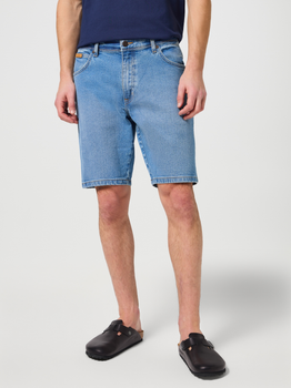 Krótkie spodenki męskie jeansowe Wrangler 112350659 36 Niebieskie (5401019856094)