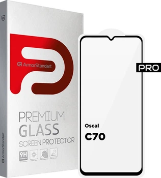 Защитное стекло для смартфона Oscal C70 ArmorStandart Pro Black (ARM71959)
