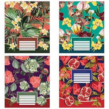 Зошит у лінію 96 л 1Вересня Floral series мікс обкладинок (766500)