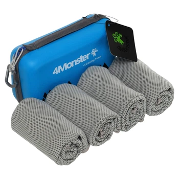 Комплект полотенец спортивных охлождающих COOLING TOWEL 4Monster B-ECT 4 шт. Серый