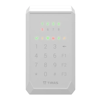 Кодова клавіатура Tiras K-PAD8 white для управління охоронною системою Orion NOVA II