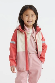 Куртка водонепроникна H&M д8230 рожева 116