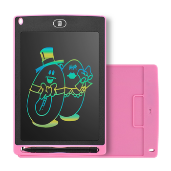 Детский графический цветной планшет доска для рисования BabyShark LCD 8,5 дюймов розовый