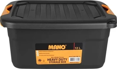 Ящик с крышкой Mano 12 литров 391 х 298 х 176 мм NB-12 Черный (RM-NB-12)