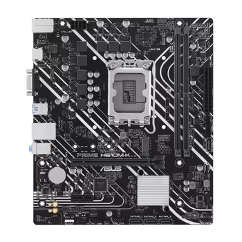 ASUS Материнcкая плата PRIME H610M-K s1700 H610 2xDDR5 M.2 HDMI D-Sub mATX