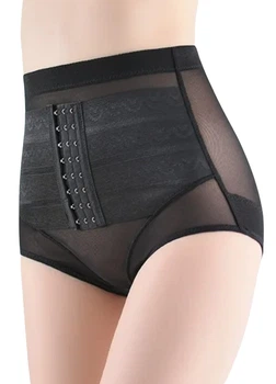 Женские высокие корректирующие трусики слипы с поясом Silhouette No Brand 1265-48 Черный XL (48)