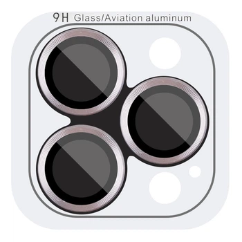 Захисне скло Metal Classic на камеру (в упак.) для Apple iPhone 16 Pro (6.3") / 16 Pro Max (6.9") Сірий / Titanium Gray