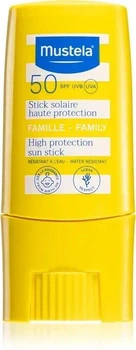 Сонцезахисний дитячий стік SPF 50 Mustela Sun Stick SPF50, 9мл.