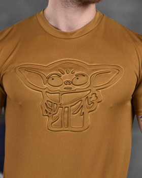Армейская мужская потоотводящая футболка Йода (Yoda) L койот (86477)