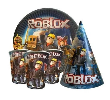 Набір Посуду Паперовий Одноразовий Roblox | Синій