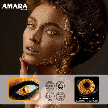 Цветные линзы янтарные Amara