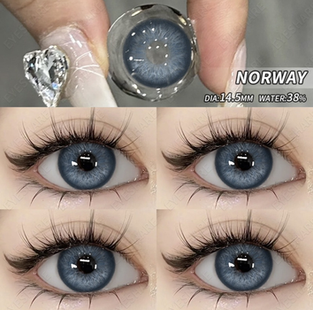 Цветные линзы серо голубые Norway Blue Eyeshare