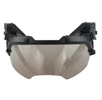 Тактичні фліп окуляри Vulpo з затемненим склом (Чорний)
