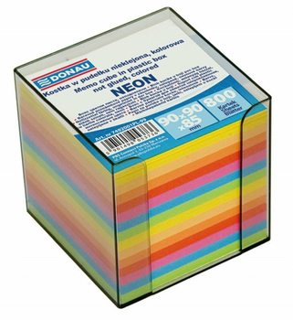 Блок паперу для записів Donau неклеєний кольоровий 800 аркушів (7492001PL-99)