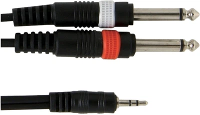 Инсертный кабель GEWA Basic Line Stereo Jack 3.5 мм/2x Mono Jack 6.3 мм 1.5 м (G-190120)