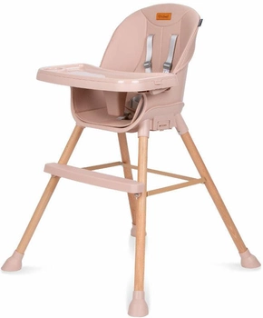 Krzesełko do karmienia Kidwell Eatan Wood różowe (KRWYEAT01A0)