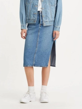 Spódnica jeansowa damska midi Levi's Side Slit Skirt A4711-0000 24 Niebieska (5401105466015)