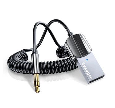 Bluetooth-адаптер Essager Bluetooth 5.0 автомобильный приемник AUX с микрофоном (EB01)