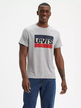 Koszulka męska bawełniana Levi's Sportswear Logo 39636-0002 L Szara (5400537534392)