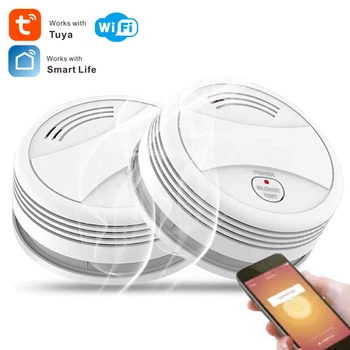 Умный датчик дыма с сиреной и WiFi Tuya smart house - 902573