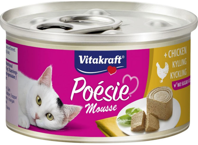 Karma mokra dla kotów Vitakraft Poesie Mousse Chicken 85 g (4008239315427)