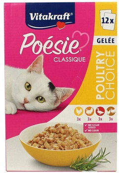 Karma mokra dla kotów Vitakraft Poesie Classique poultry choice in sauce 12 x 85 g (4008239589798)