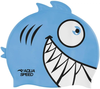 Шапочка для плавания Aqua Speed Zoo Pirana 9697 (246-02) Turquoise детская