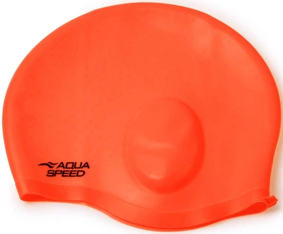 Шапка для плавання Aqua Speed EAR CAP Comfort 9896 помаранчевий Уні OSFM