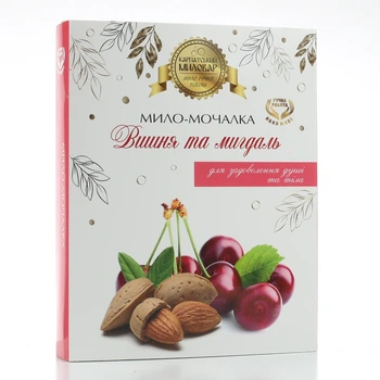 Мило-мочалка “Вишня та мигдаль”