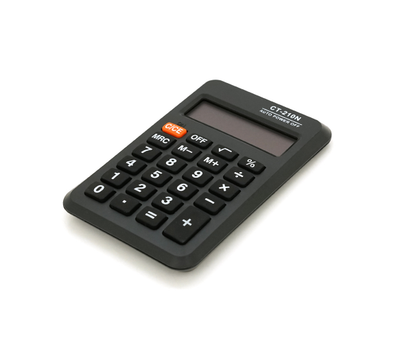 Калькулятор Small CT-210N, 23 кнопки, розміри 100*60*10мм, Black, BOX