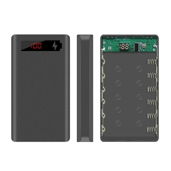 Powerbank Корпус повербанка с дисплеем для 6 аккумуляторов 18650 - 100126
