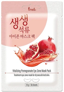 Тканевые патчи для зоны вокруг глаз - Prreti Vitalizing Pomegranate Eye Zone Mask Pack 30шт (1131150-1508753-2)