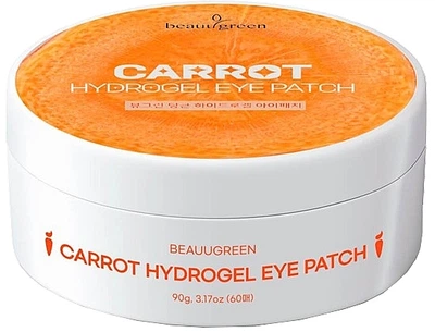 Антиоксидантні гідрогелеві патчі з морквою - Beauugreen Carrot Hydrogel Eye Patch 60шт (1167557-1556051-2)