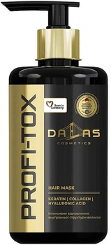 Маска для волосся з кератином, колагеном та гіалуроновою кислотою - Dalas Cosmetics Profi-Tox Hair Mask 900ml (1093125-1452659-2)