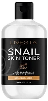 Тоник для лица с муцином улитки - Livesta Snail Skin Toner 300ml (1251205-260851)